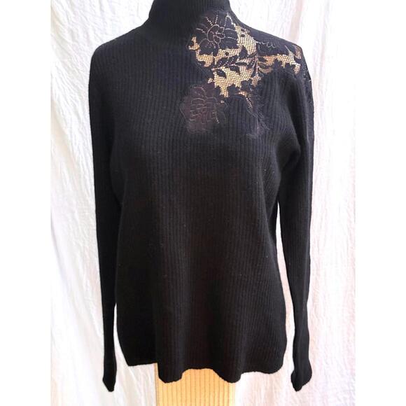 🆕LISTING🆕 DKNY City back wool & lace sweater - Picture 1 of 5
